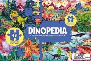 Dinopedia Jigsaw Puzzle: A 180-Piece Jigsaw Puzzle with Both Big and Little Pieces