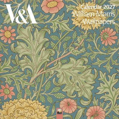 V&A: William Morris Wallpapers Wall Calendar 2027 (Art Calendar)