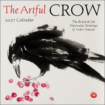 The Artful Crow 2027 Wall Calendar: Brush and Ink Watercolor Paintings