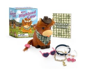 Mini Highland Cow: With Hair & Accessories to Style!