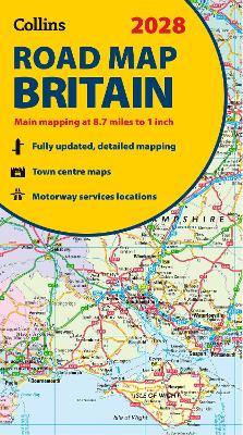 2028 Collins Road Map of Britain: Folded map (Collins Road Atlas)