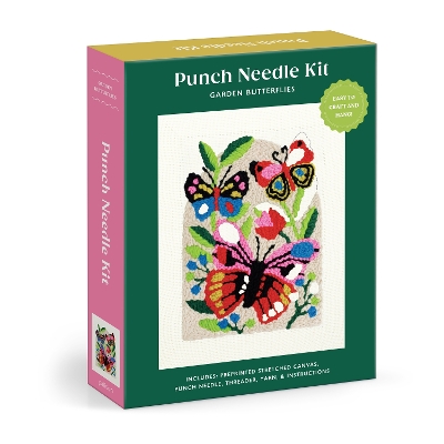 Garden Butterflies Punch Needle Kit