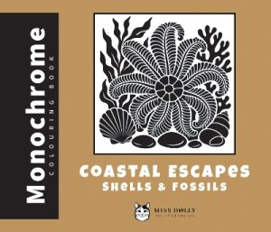 Coastal Escapes: Shells & Fossils: A Monochrome Colouring Book of Shells, Fossils and Coastal Treasures for Relaxation and Creative Escape